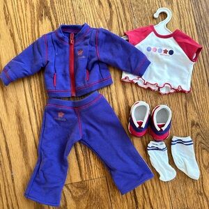 American Girl track outfit for doll